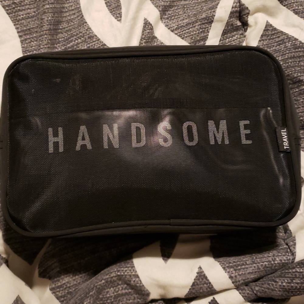 Men's travel toiletry bag.